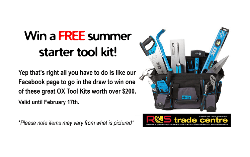 Read more about the article Win a FREE OX Tool Kit – worth over $200!