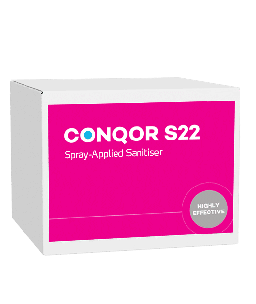 Read more about the article Conqor S22 – Spray Applied Surface Sanitiser