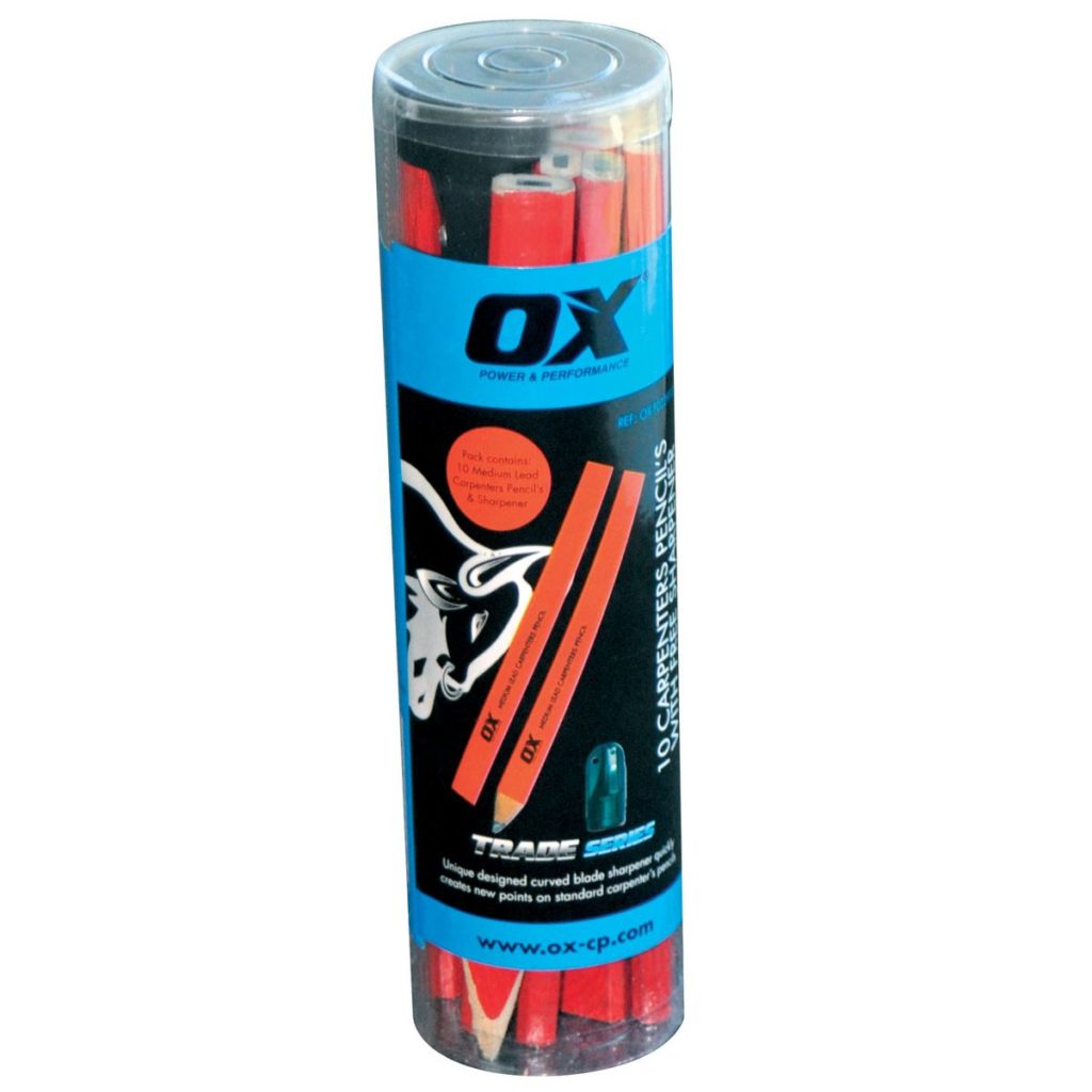 OX Trade Medium Red Carpenters Pencil L R S Trade Centre