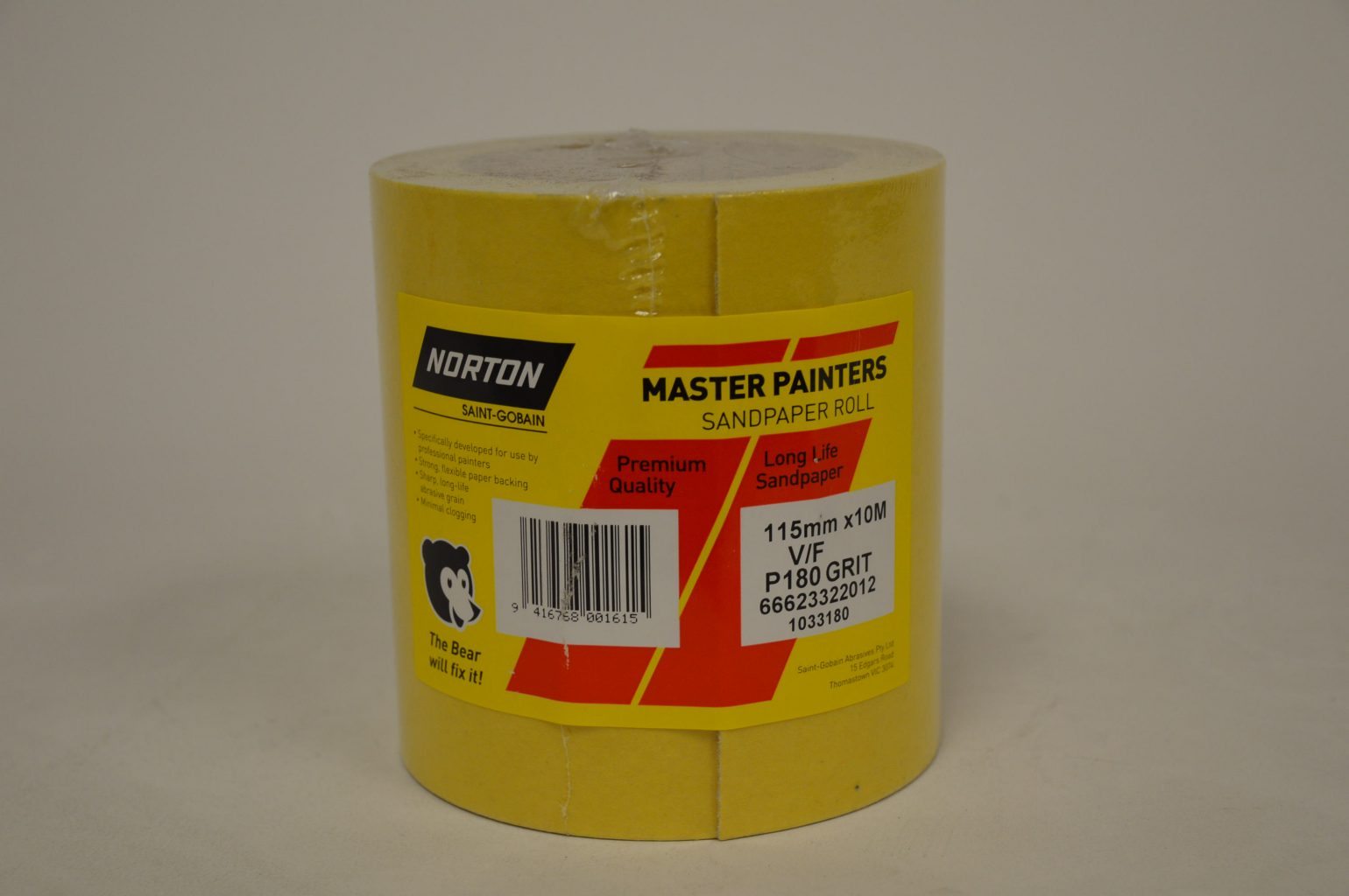 Norton Yellow Sandpaper Roll l Abrasives l R&S Trade Centre