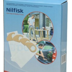 Nilfisk Buddy II 12 Cloth Dust Bags (4 Pack)