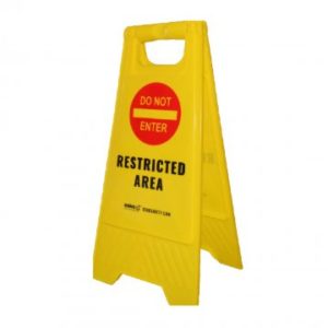 Floor Sign – Do Not Enter / Restricted Area