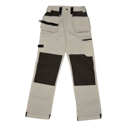 TradiesChoice Painters Pants - White/Grey - R&S Trade Centre