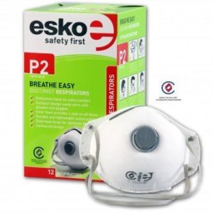 ESKO P2 Valved Dust Mask (12 Pack)
