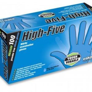 High Five Blue Nitrile Gloves (100 Pack)
