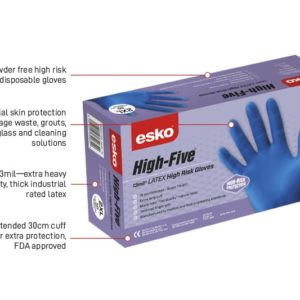 High Five High Risk Latex Gloves (50 pack)