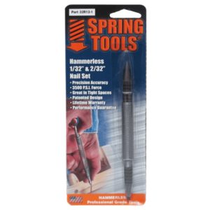 Hammerless Spring Nail Punch Tool