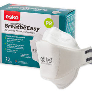 Esko Breathe Easy P2 Flat Fold Non-Valved Mask – 20 Pack