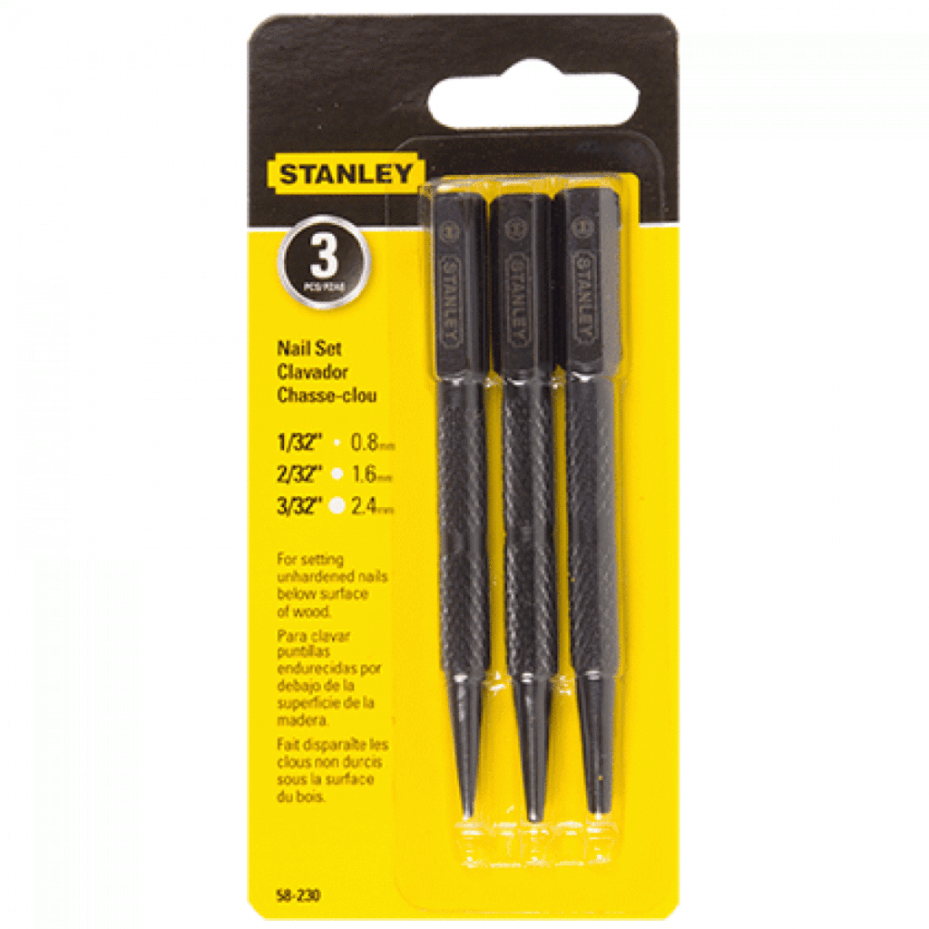 Stanley Nail Punch Set - 3pc