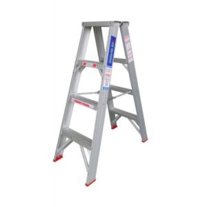 Indalex Double Sided Aluminium Step Ladder – 150kg Rated