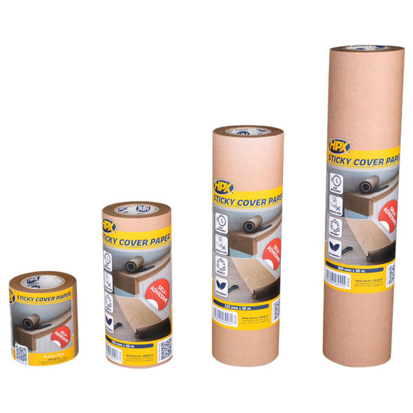 HPX Self Adhesive Masking Paper Rolls