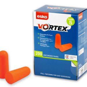 Esko Vortex Earplugs Orange Uncorded – 200pk
