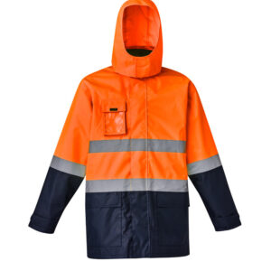 Syzmik Hi Vis Basic 4 in 1 Waterproof Jacket – Orange