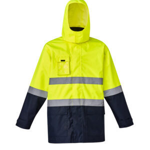 Syzmik Hi Vis Basic 4 in 1 Waterproof Jacket – Yellow