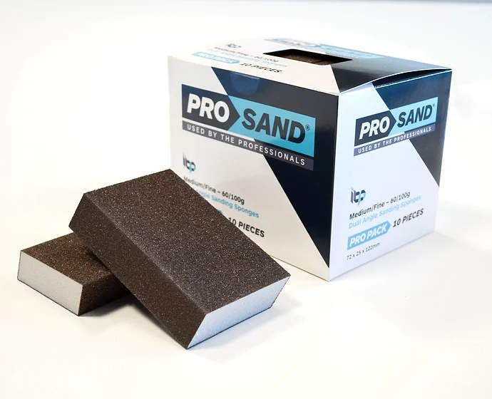 Foam Sponge Sanding Blocks 60 80 120 Mixed Grit Abrasive Wet Dry 3 Pack