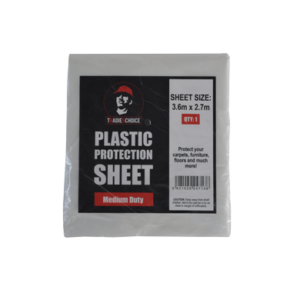 TradiesChoice Plastic Protection Sheet – 3.6m x 2.7m (12 PACK)