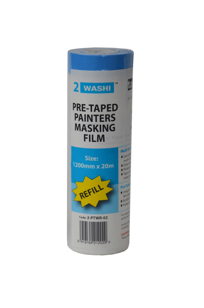 Tapespec Blue Washi Pretaped Masking Film - Refill