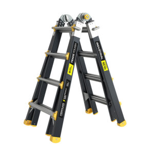 Easy Access TradeTough 4 Step Fibreglass All-In-One Telescopic Ladder – 150kg Rated