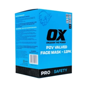 OX P2V Dust/Mist Disposable Mask Valved – 12PK