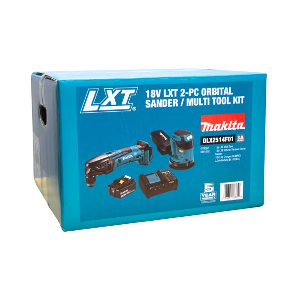 Makita Orbital Sander & Multitool 2pc Kit - 3.0AH - Image 2