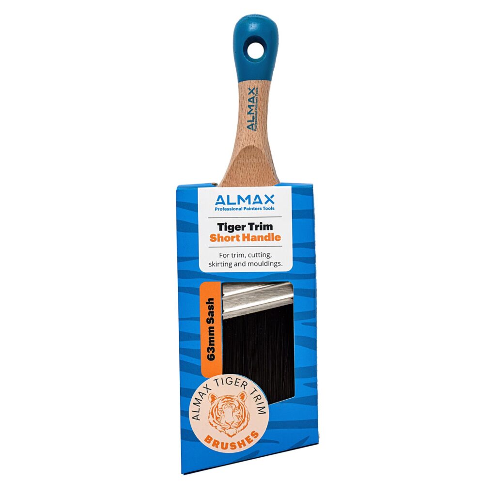 Almax Tiger Trim Angle Brush - Short Handle