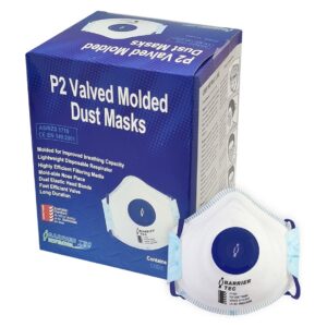 Barrier Tec P2 Valved Dust Masks – 10 Pack