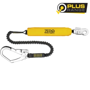 Zero Stretch Single Elasticated Lanyard With Snaphook & Scaffold Hook – LSZ0W3E